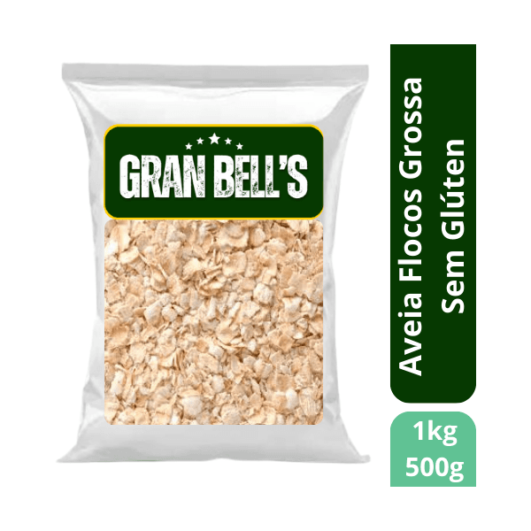 Aveia Flocos Grossa Sem Glúten Vida Saudável GRAN BELL'S