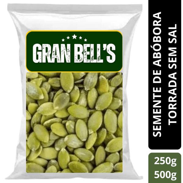 Semente De Abóbora Sem Casca Torrada Sem Sal GRAN BELL'S