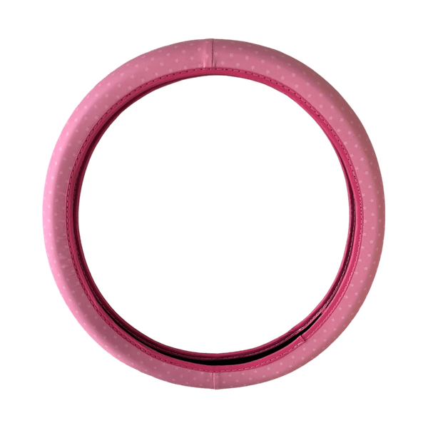 Capa de Volante Feminina - Rosa Estrelado