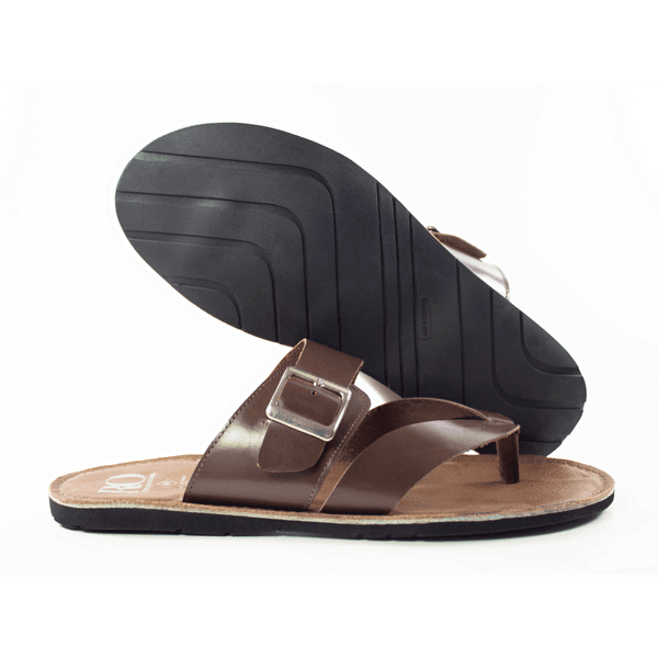Sandália Masculina Em Couro Caraiva Cafe