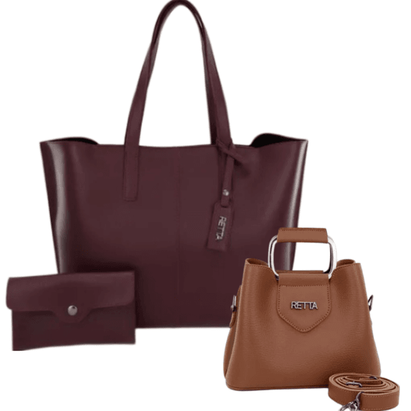 Kit Yasmin Vinho + Chloe Caramelo