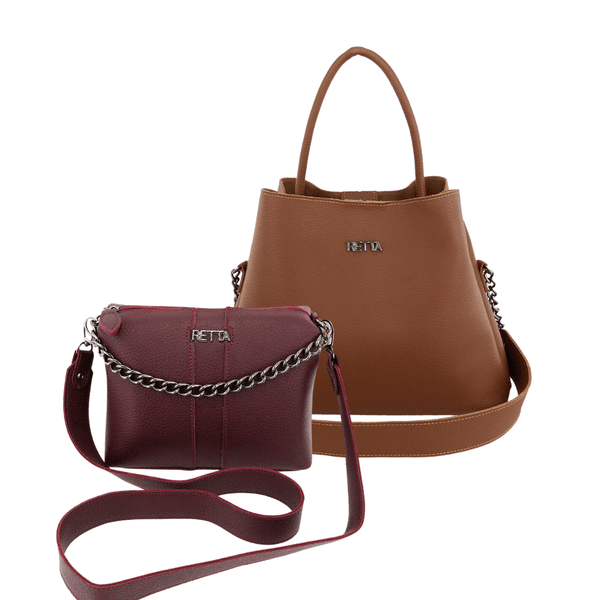 Kit Liz Caramelo + Kiara Vinho