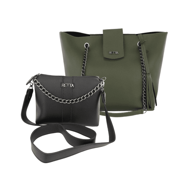 Kit Saco Verde + Kiara Preta