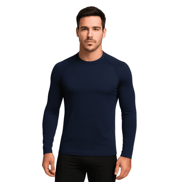 Camiseta Manga Longa UV Azul Marinho