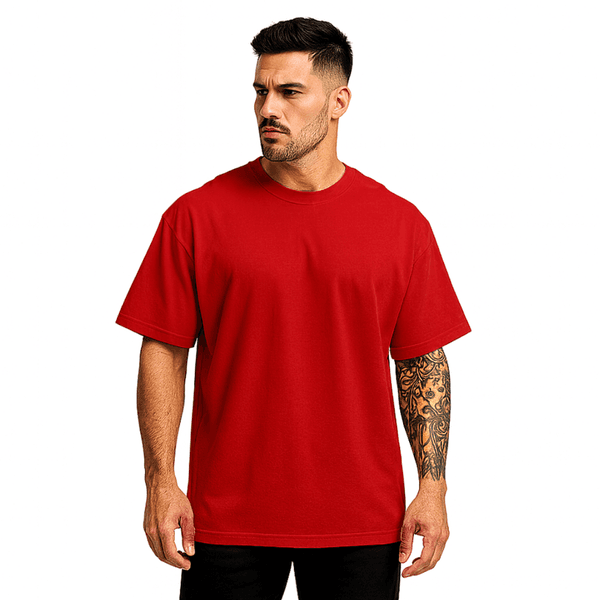 Camiseta Oversized Lisa Vermelho
