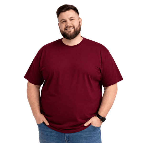 Camiseta Plus Size Bordo G4 e G5