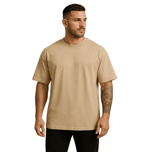 Camiseta Oversized Lisa Bege