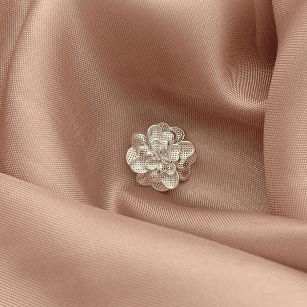 Pingente Flor Rendada Prata 925