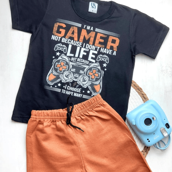 Conjunto Verão Preto Gamer