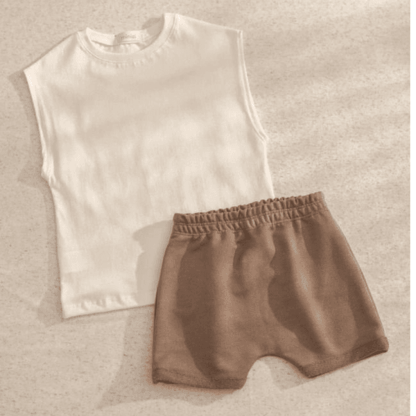 Conjunto Léo - Marrom /Off White