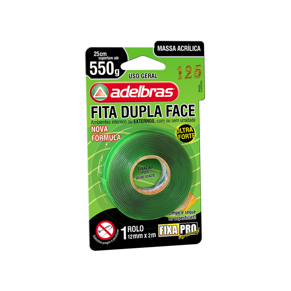 FITA MASSA ACRILICA 12MMX2M FIXA PRO (200)