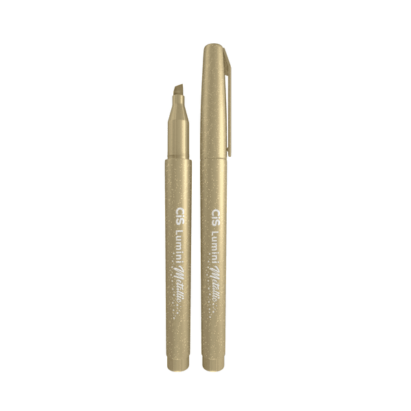 MARCA TEXTO CIS LUMINI METALLIC COR OURO