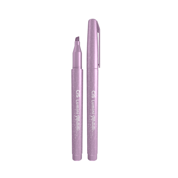 MARCA TEXTO CIS LUMINI METALLIC COR ROSA