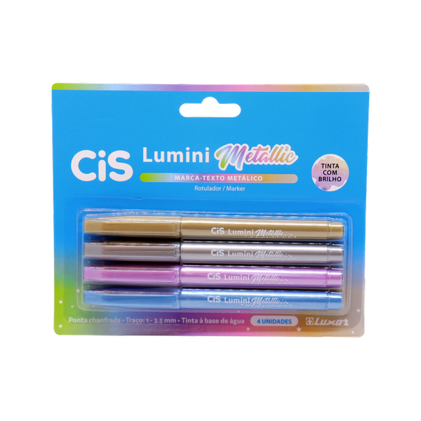 BLISTER C/4 CORES CIS LUMINI METALLIC