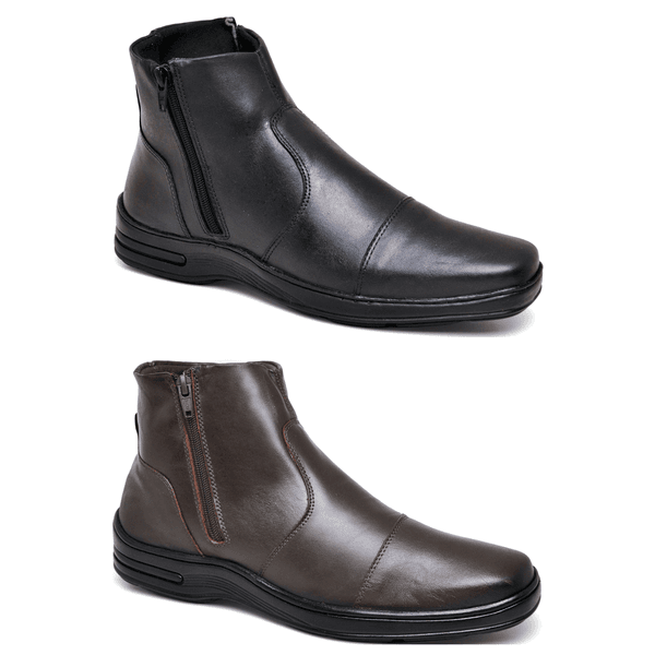 Combo 2 Botas Sândalo Tower Preto/Café