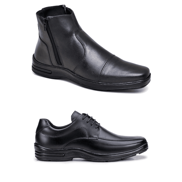 Combo 2 Pares Sândalo Tower/Logan Preto