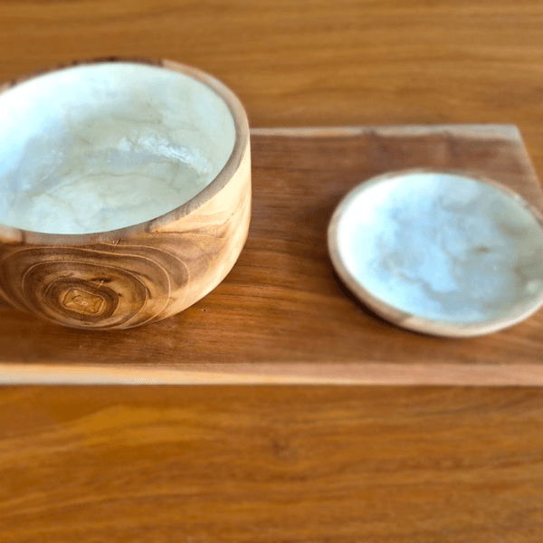 Tábua Prato Teca Madrepérola 