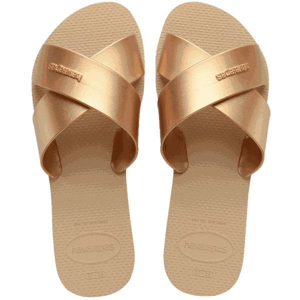 Rasteirinha Havaianas Aqua Metallic - SÃO ROQUE CALÇADOS
