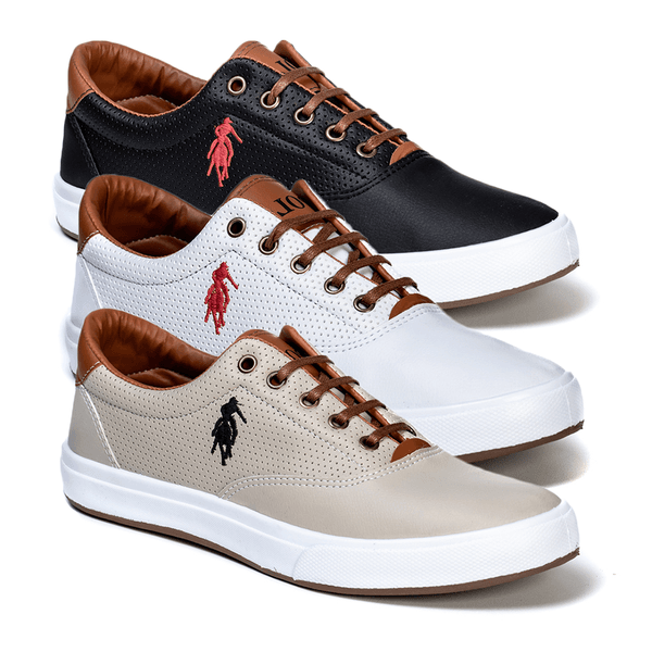 Combo 3 Pares Polo Open Masculino