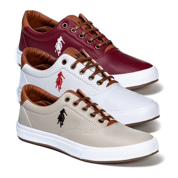 Combo 3 Pares Polo Open Masculino