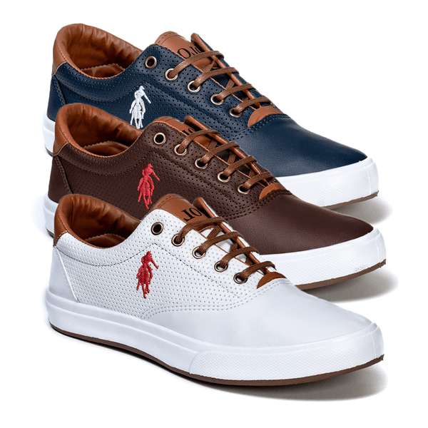 Combo 3 Pares Polo Open Masculino