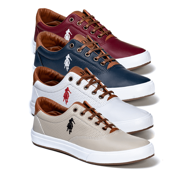 Combo 4 Pares Polo Open Masculino
