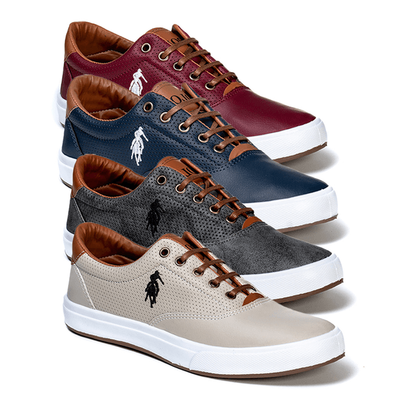 Combo 4 Pares Polo Open Masculino