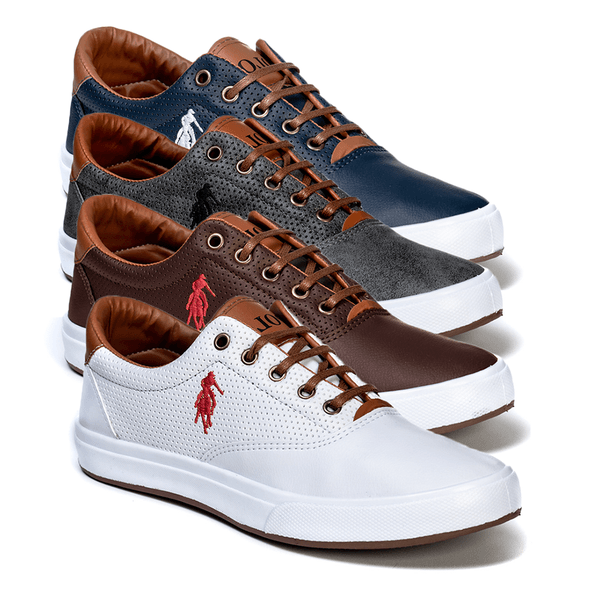 Combo 4 Pares Polo Open Masculino