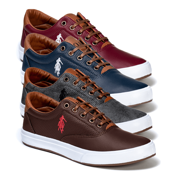 Combo 4 Pares Polo Open Masculino