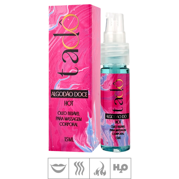 *PROMO - Óleo Beijável Hot Tadô 15ml Validade 05/25 (ST854) - Algodão Doce