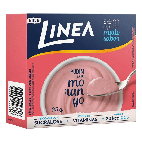 Pudim Linea Morango 25g