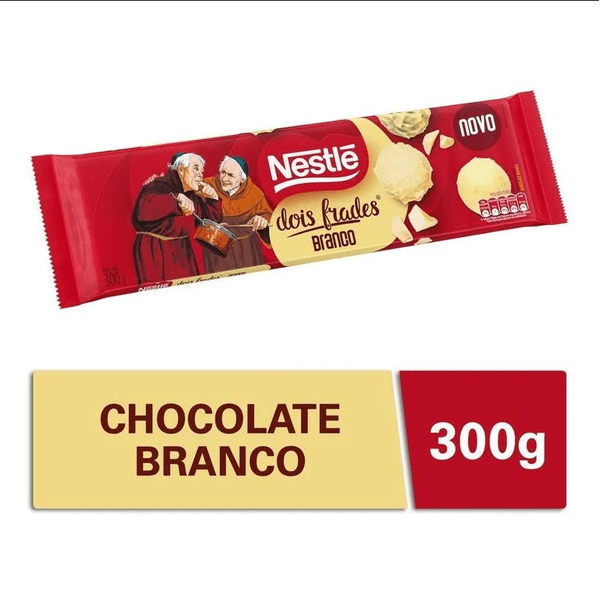 Chocolate Para Cobertura Nestlé Dois Frades Branco 300g