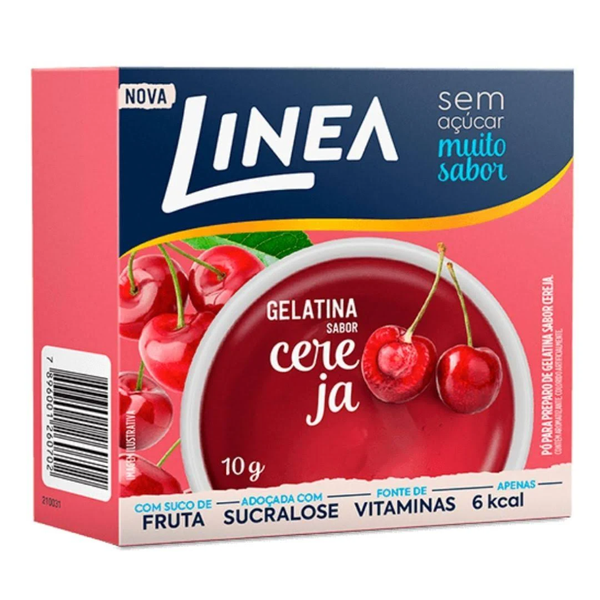 Gelatina Linea Cereja 10g