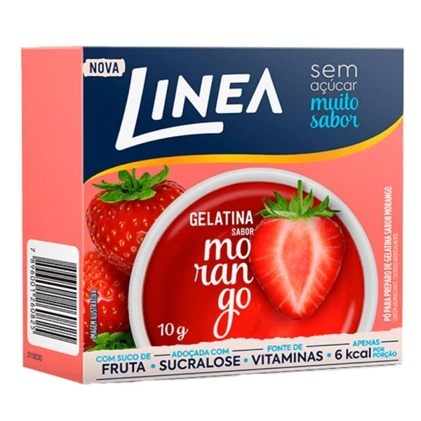 Gelatina Linea Morango 10g