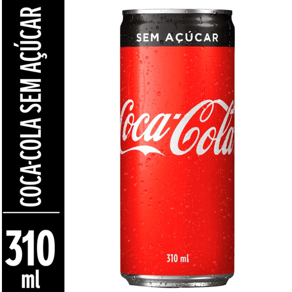 Refrigerante Coca Cola Zero Açúcar 310ml