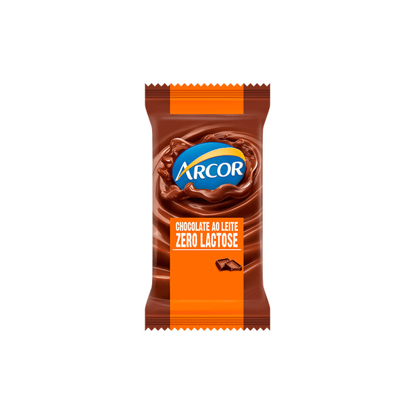 Chocolate Arcor ao Leite Zero Lactose 20g