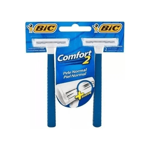 Aparelho De Barbear Bic Comfort 2 Pele Normal 2 Unidades