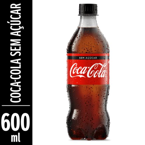 Refrigerante Coca Cola Zero Açúcar 600ml