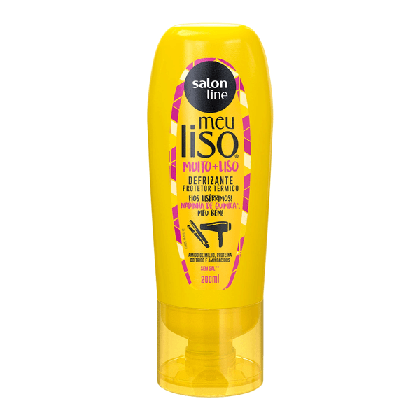 Defrizante Salon Line Meu Liso Muito + Liso Amido Milho 200ml