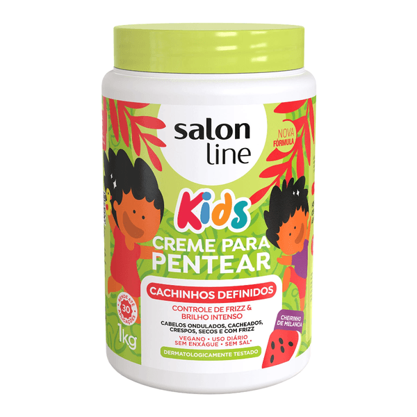 Creme Para Pentear Salon Line Kids Cachinhos Definidos 1kg
