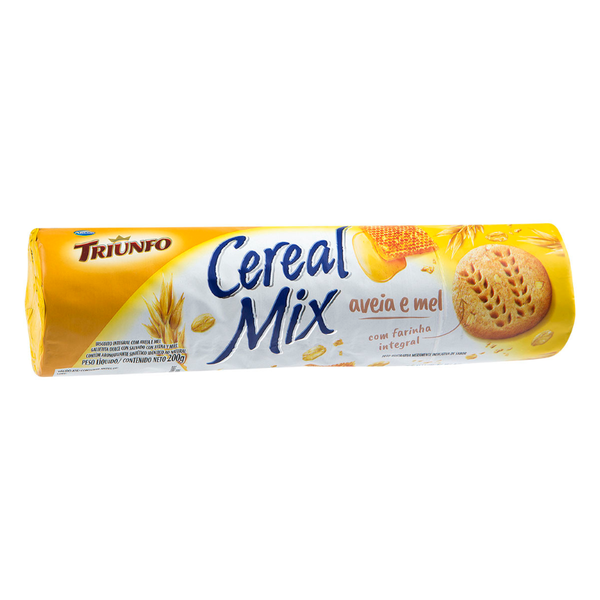 Biscoito Triunfo Cereal Mix Aveia e Mel 200g