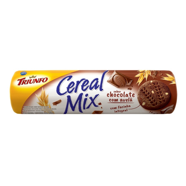 Biscoito Triunfo Cereal Mix Chocolate com Avelã 200g
