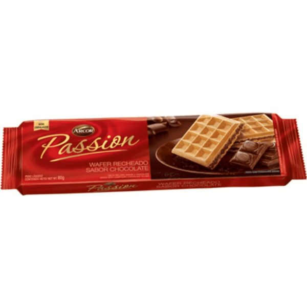Biscoito Passion Wafer Recheado Chocolate 80g