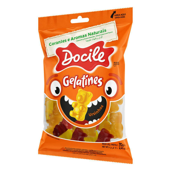 Bala Docile Gelatines Ursinhos 70g