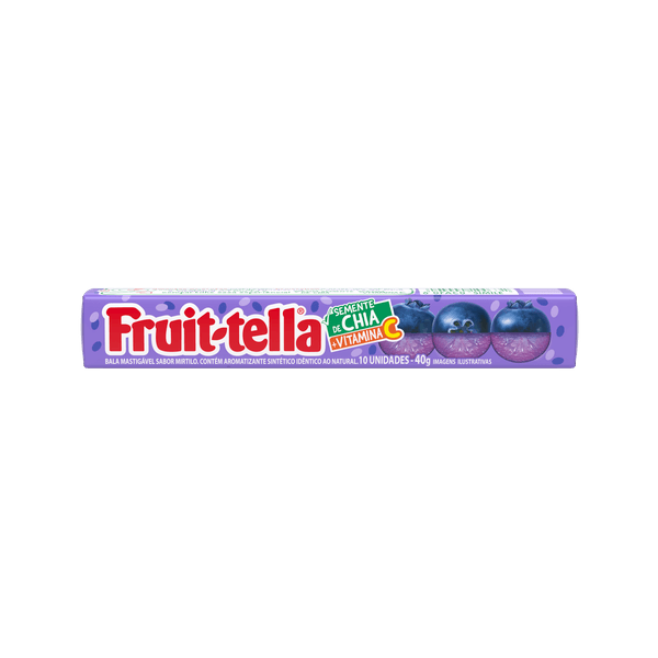 Bala Mastigável Fruittella Blueberry 40g