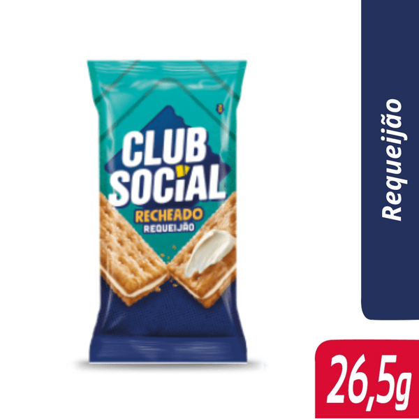 Biscoito Club Social Recheado Requeijão 26,5g