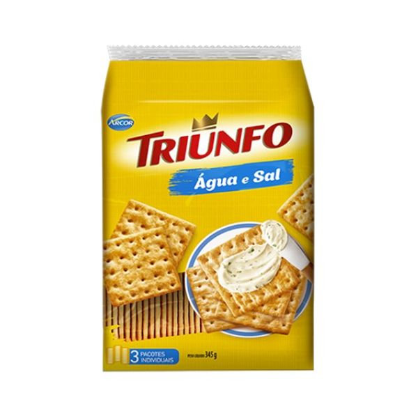 Biscoito Triunfo Água e Sal 345g