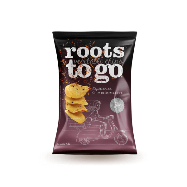 Chips De Batata Doce Roots To Go Especiarias 45g