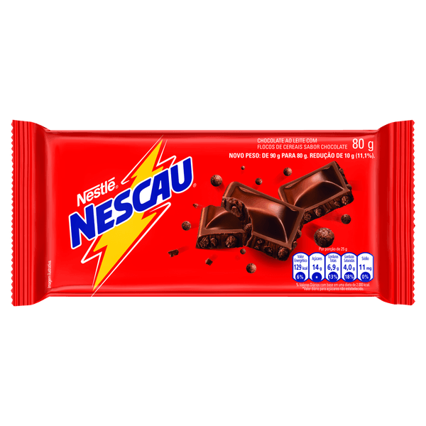 Chocolate Ao Leite Nescau 80g