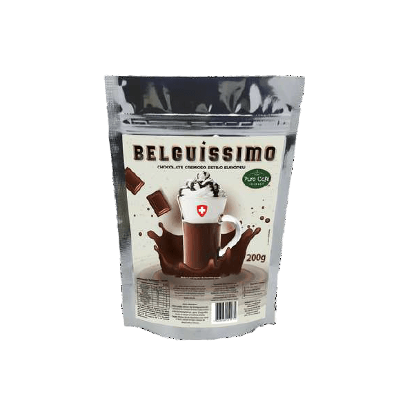 Chocolate Europeu Belguíssimo Puro Café 200g